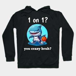 Basketball Shark Mascot Hoodie